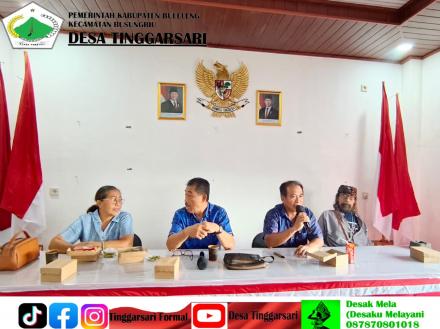 Pemdes Tinggarsari Gelar Rapat Pemutakhiran DTSEN di Aula Sabha Widya Vikas